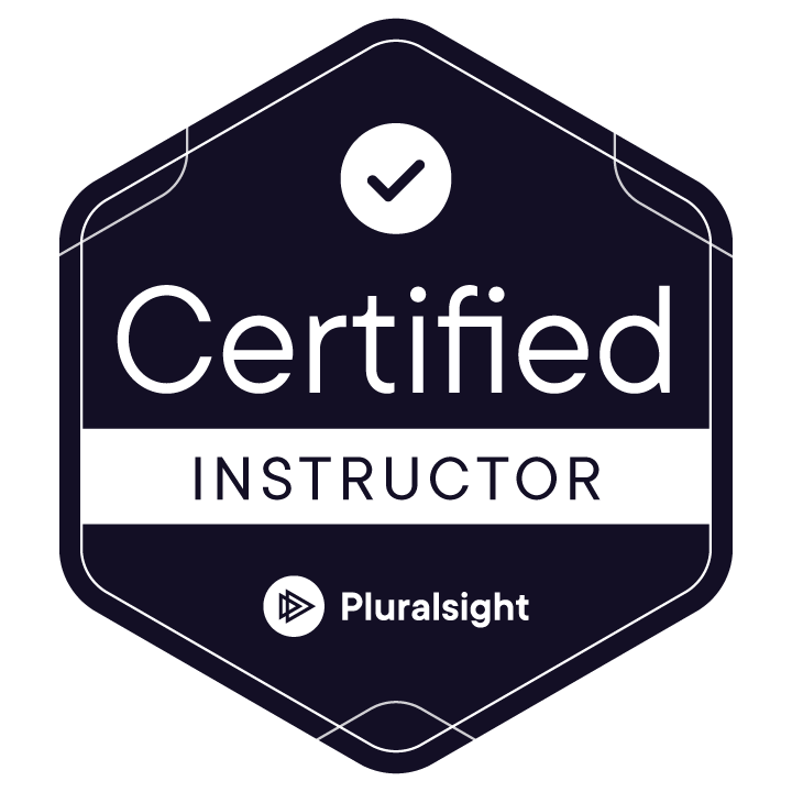 Pluralsight Certified Instructor badge